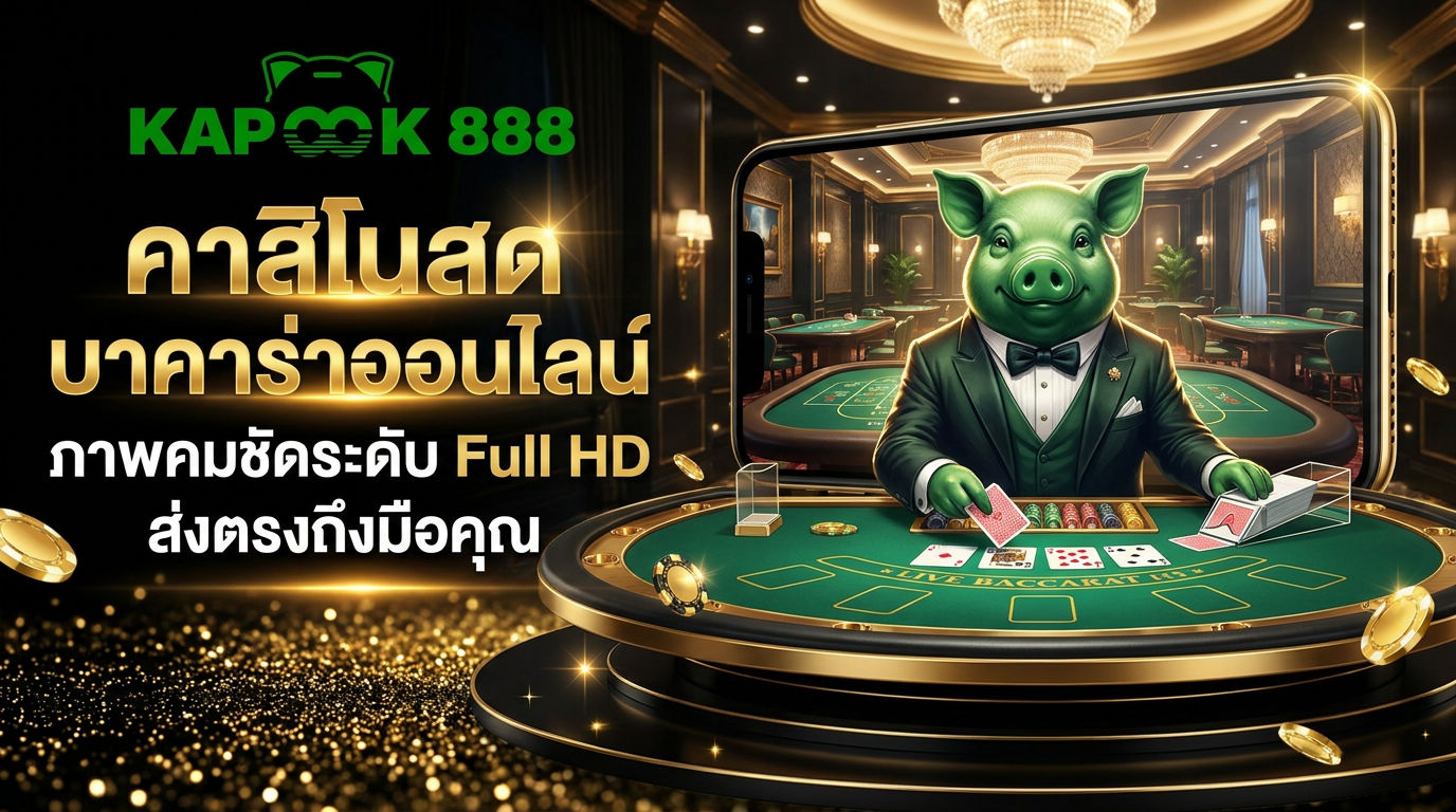 คาสิโนสดและบาคาร่าออนไลน์ ภาพคมชัดระดับ Full HD
